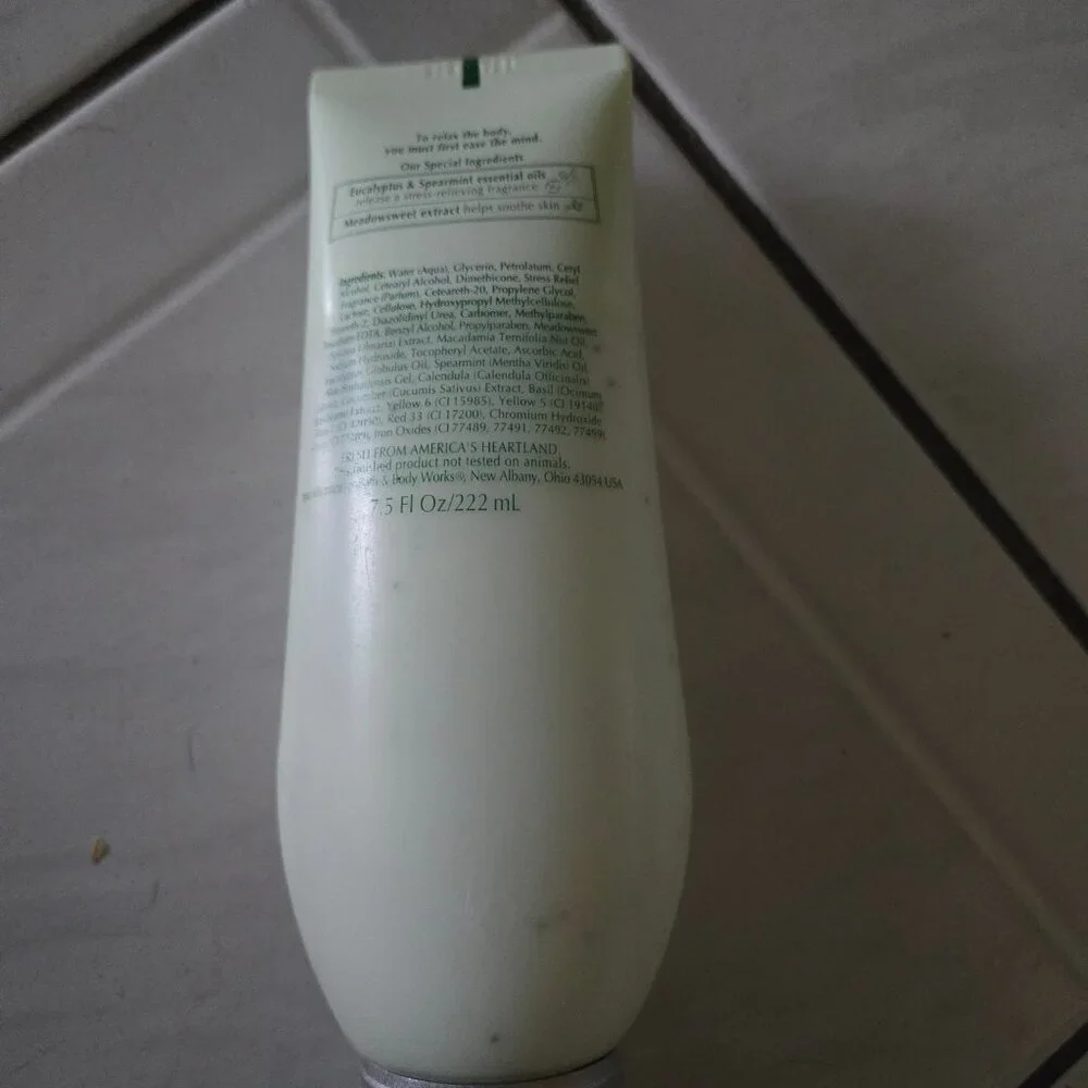 Bath and Body Works Stress Relief Body Lotion 7.5 fl.oz. 50% full